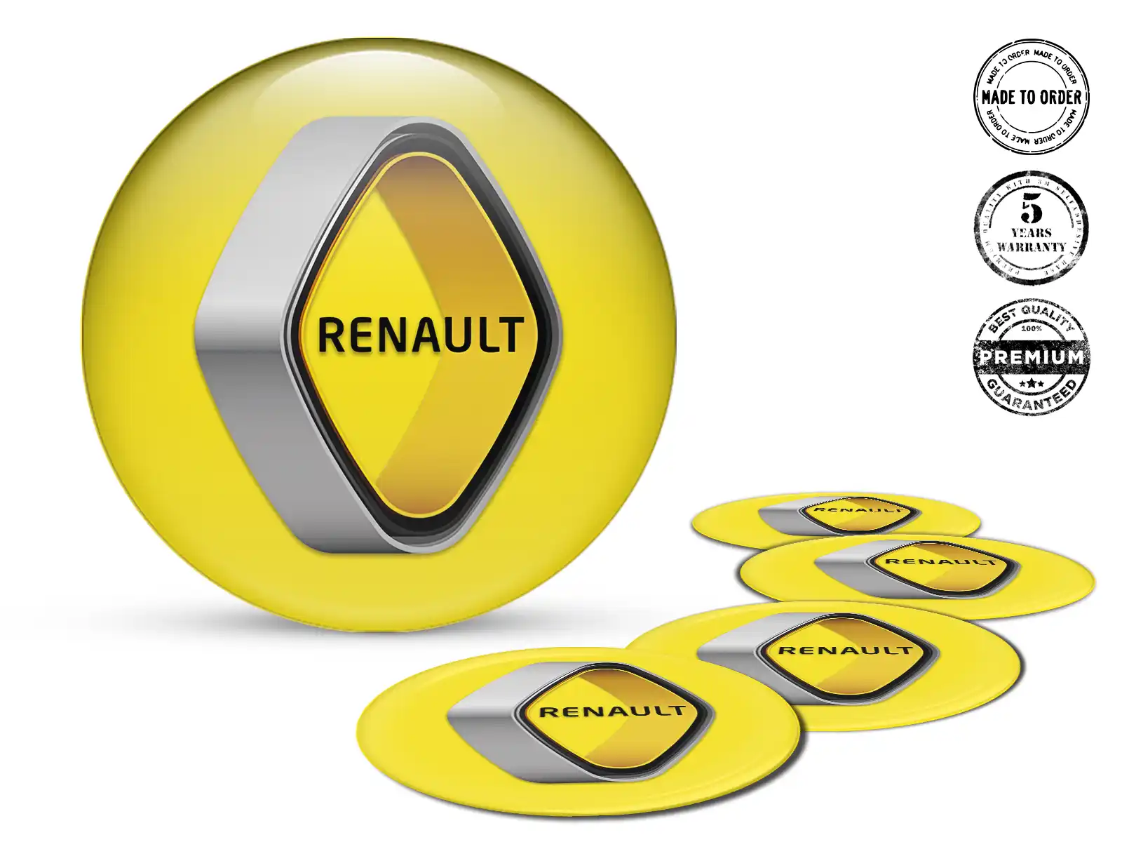 Renault Aufkleber Dome Stil Premium Radlogos